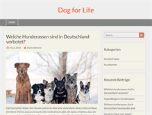 Tablet Screenshot of dog4life.de